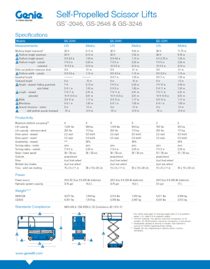 Scherenbühnen auf Rädern Genie GS-3246