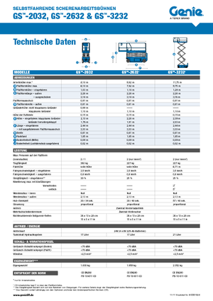 Scherenbühnen auf Rädern Genie GS-2632