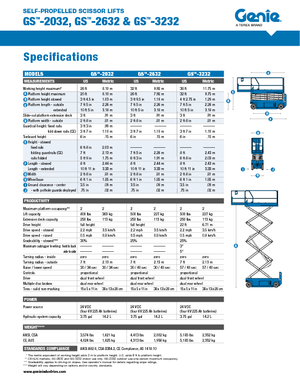 Scherenbühnen auf Rädern Genie GS-2632