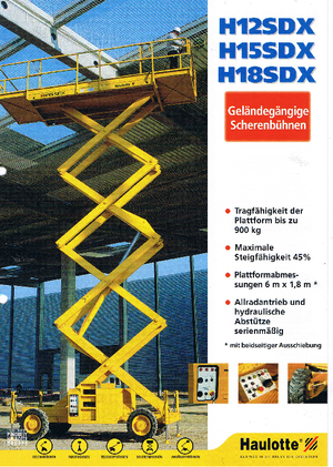 Gelenkarbeitsbühnen auf Rädern Haulotte H 12 SDX