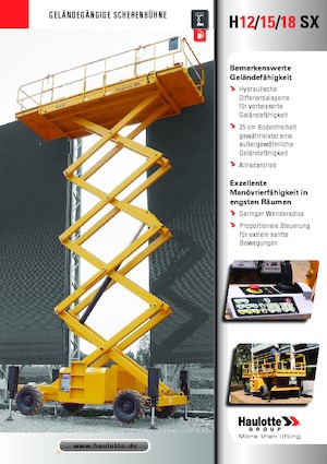 Scherenbühnen auf Rädern Haulotte H18 SX