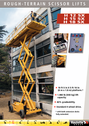 Scherenbühnen auf Rädern Haulotte H18 SX