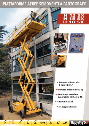 Scherenbühnen auf Rädern Haulotte H18 SX