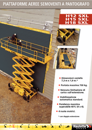 Scherenbühnen auf Rädern Haulotte H18 SXL
