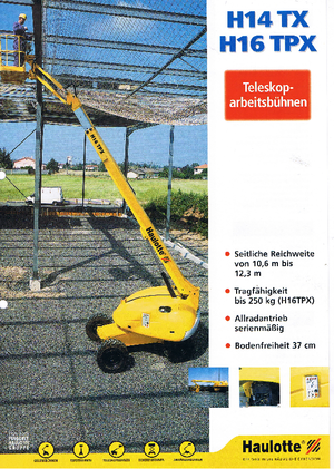 Teleskoparbeitsbühnen auf Rädern Haulotte H 16 TPX