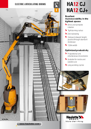 Gelenkarbeitsbühnen auf Rädern Haulotte HA12 CJ