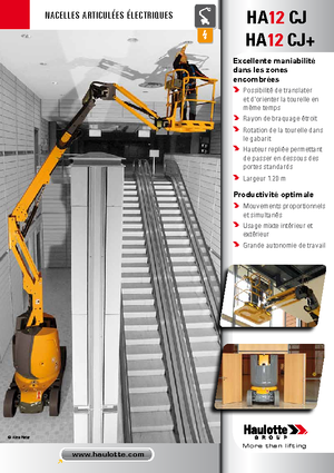 Gelenkarbeitsbühnen auf Rädern Haulotte HA12 CJ