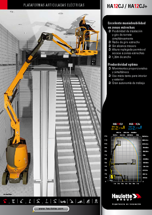 Gelenkarbeitsbühnen auf Rädern Haulotte HA12 CJ