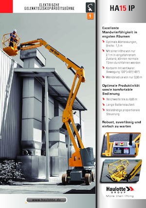Gelenkarbeitsbühnen auf Rädern Haulotte HA15 IP