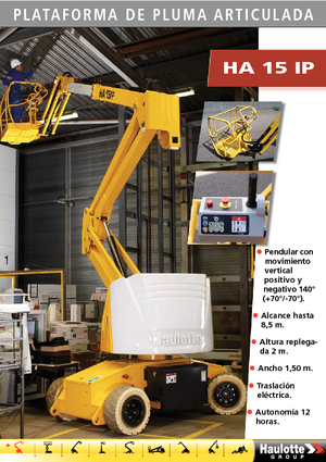 Gelenkarbeitsbühnen auf Rädern Haulotte HA15 IP