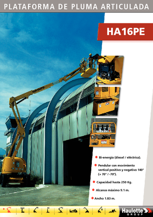 Gelenkarbeitsbühnen auf Rädern Haulotte HA 16 PE