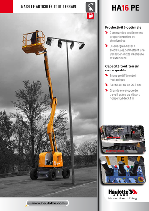 Gelenkarbeitsbühnen auf Rädern Haulotte HA 16 PE