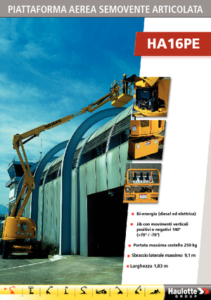 Gelenkarbeitsbühnen auf Rädern Haulotte HA 16 PE