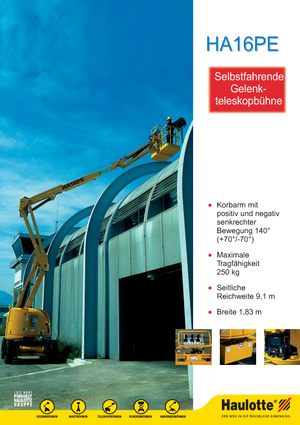 Gelenkarbeitsbühnen auf Rädern Haulotte HA 16 PE