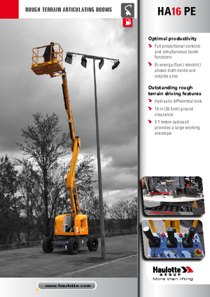 Gelenkarbeitsbühnen auf Rädern Haulotte HA 16 PE
