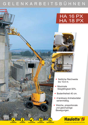 Gelenkarbeitsbühnen auf Rädern Haulotte HA 16 PX