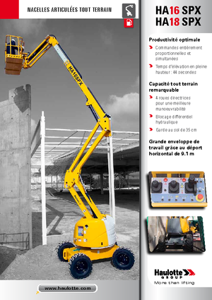 Gelenkarbeitsbühnen auf Rädern Haulotte HA 16 SPX