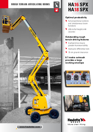 Gelenkarbeitsbühnen auf Rädern Haulotte HA 16 SPX