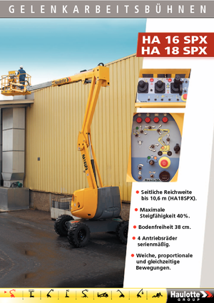 Gelenkarbeitsbühnen auf Rädern Haulotte HA 16 SPX