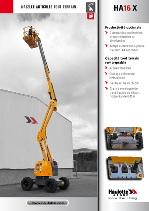 Gelenkarbeitsbühnen auf Rädern Haulotte HA 16 X
