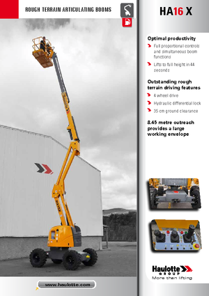 Gelenkarbeitsbühnen auf Rädern Haulotte HA 16 X