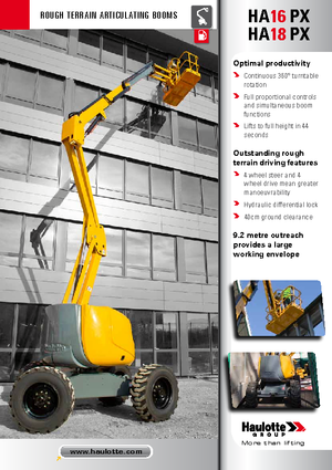 Gelenkarbeitsbühnen auf Rädern Haulotte HA 16 PX