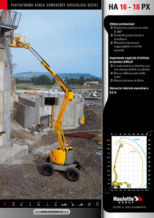 Gelenkarbeitsbühnen auf Rädern Haulotte HA 16 PX