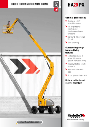 Gelenkarbeitsbühnen auf Rädern Haulotte HA 20 PX