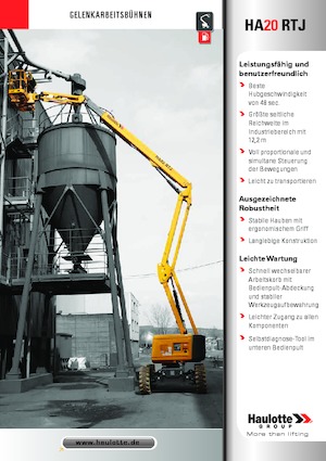 Gelenkarbeitsbühnen auf Rädern Haulotte HA20 RTJ
