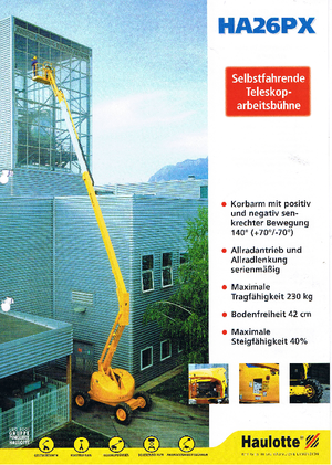 Gelenkarbeitsbühnen auf Rädern Haulotte HA 26 PX