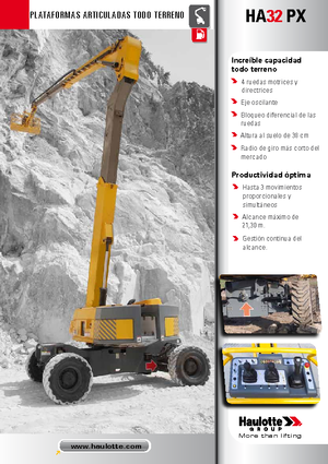 Gelenkarbeitsbühnen auf Rädern Haulotte HA 32 PX