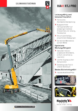 Gelenkarbeitsbühnen auf Rädern Haulotte HA41 RTJ PRO