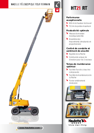 Teleskoparbeitsbühnen auf Rädern Haulotte HT21 RT PRO