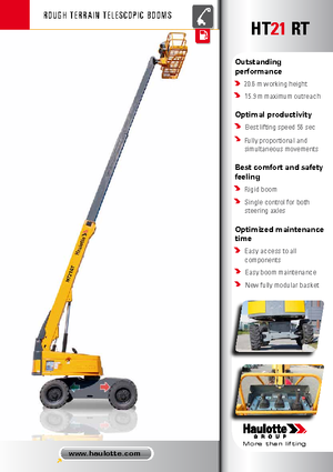 Teleskoparbeitsbühnen auf Rädern Haulotte HT21 RT PRO