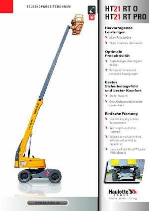 Teleskoparbeitsbühnen auf Rädern Haulotte HT21 RT PRO