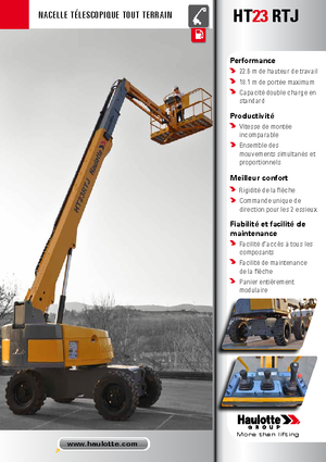 Teleskoparbeitsbühnen auf Rädern Haulotte HT23 RTJ PRO