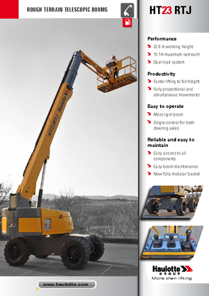 Teleskoparbeitsbühnen auf Rädern Haulotte HT23 RTJ O