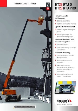Teleskoparbeitsbühnen auf Rädern Haulotte HT23 RTJ PRO