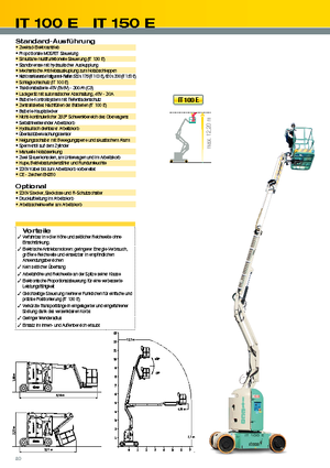 Teleskoparbeitsbühnen auf Rädern Imer IT 100 E