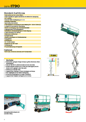 Scherenbühnen auf Rädern Iteco IT 8290
