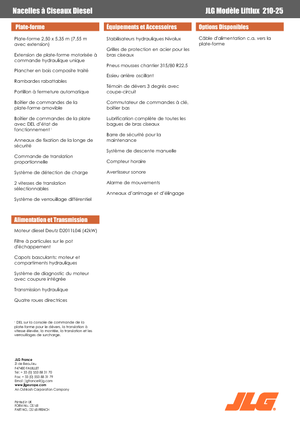 Scherenbühnen auf Rädern JLG Liftlux 210-25