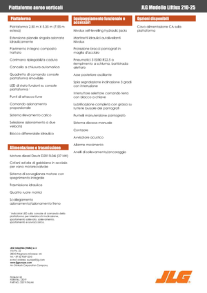 Scherenbühnen auf Rädern JLG Liftlux 210-25