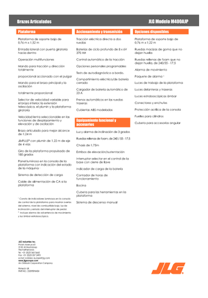 Gelenkarbeitsbühnen auf Rädern JLG M400AJP