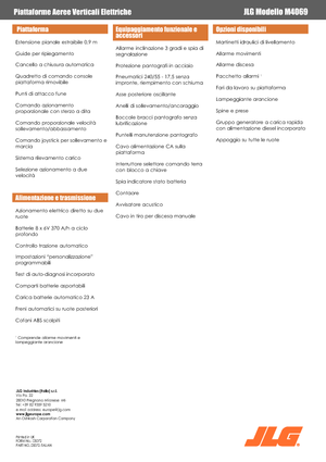 Scherenbühnen auf Rädern JLG M4069LE