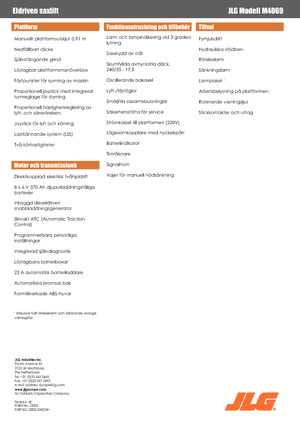 Scherenbühnen auf Rädern JLG M4069LE