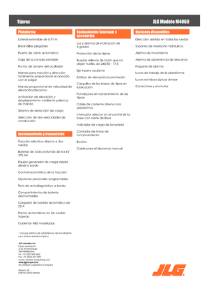 Scherenbühnen auf Rädern JLG M4069LE