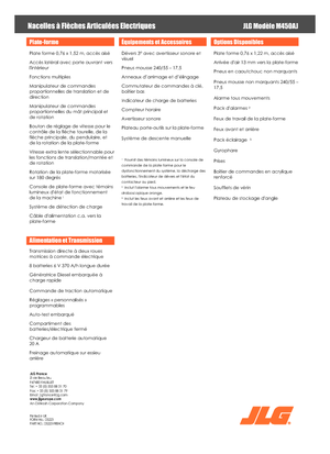 Gelenkarbeitsbühnen auf Rädern JLG M450AJ