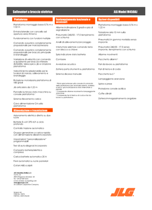 Gelenkarbeitsbühnen auf Rädern JLG M450AJ