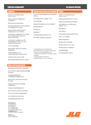 Gelenkarbeitsbühnen auf Rädern JLG M450AJ