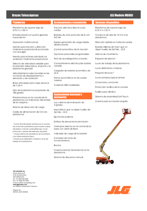Teleskoparbeitsbühnen auf Rädern JLG M600JA